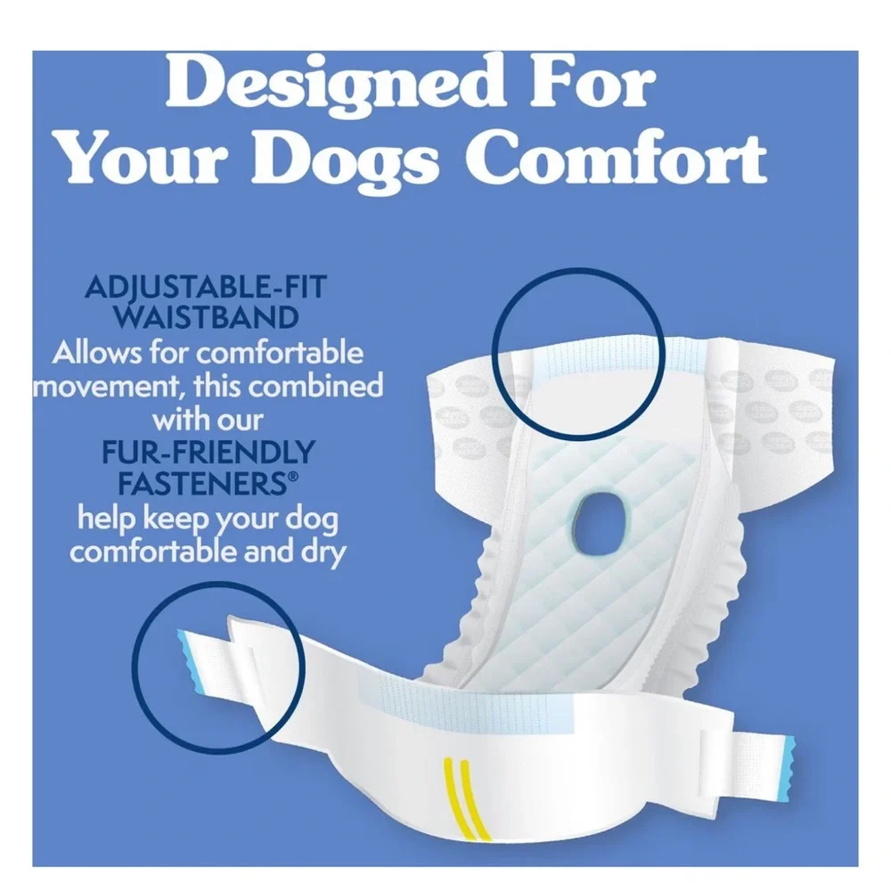 New Disposable Female Diapers for Dogs - XXLarge - 30 Count - Picture 7 of 7